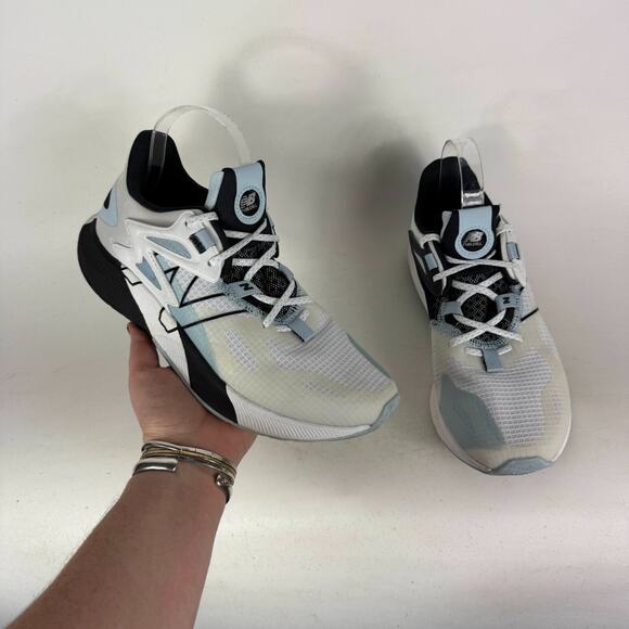 New Balance FuelCell Propel RMX Sneakers Women's 9.5 White Light Blue Low Top - Picture 1 of 10